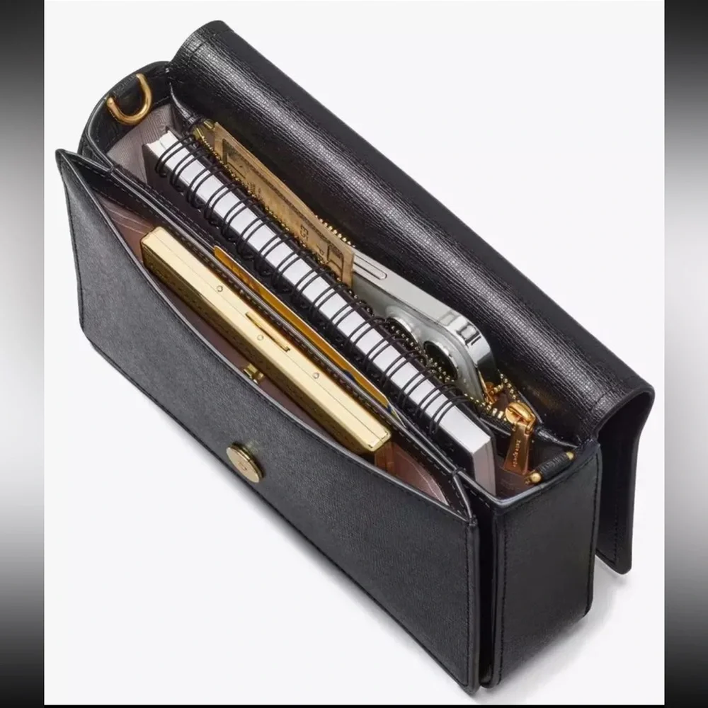 KATE SPADE MORGAN STENCIL HEARTS FLAP CHAIN WALLET CROSSBODY W/DUSTBAG NWT - Picture 10 of 12